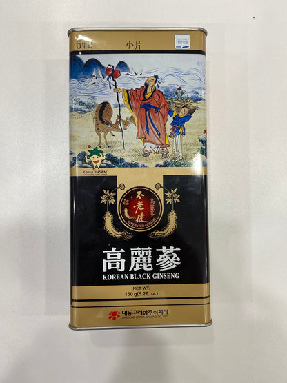 DAEDONG 6 year old Black ginseng can 150g small size (16~25 roots)