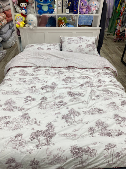 [Kozy House] Toile de Jouy Pattern Blanket S/D