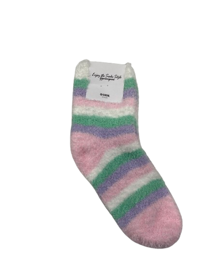 [Kozy House] Cozy Patel Fuzzy Sleeping Korean Bed Socks Size 2-8