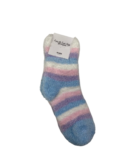 [Kozy House] Cozy Patel Fuzzy Sleeping Korean Bed Socks Size 2-8