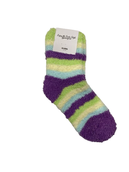 [Kozy House] Cozy Patel Fuzzy Sleeping Korean Bed Socks Size 2-8