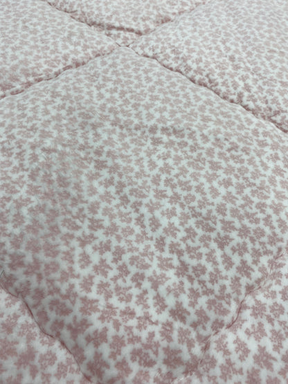 [Kozy House] Snowflake Flowers Microfibre 5mm 3D Burn-Out Korean Blanket Set