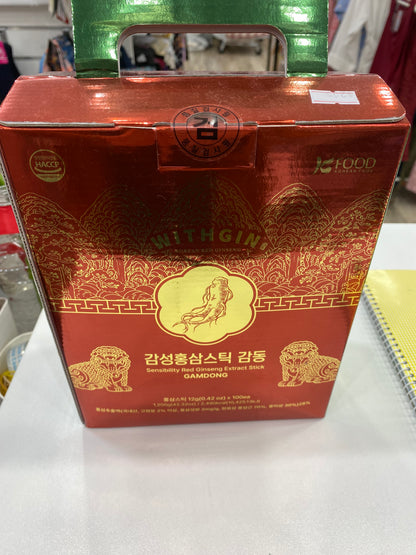 [Withgin] Sensibility Red Ginseng Extract Stick 12g x 100pcs