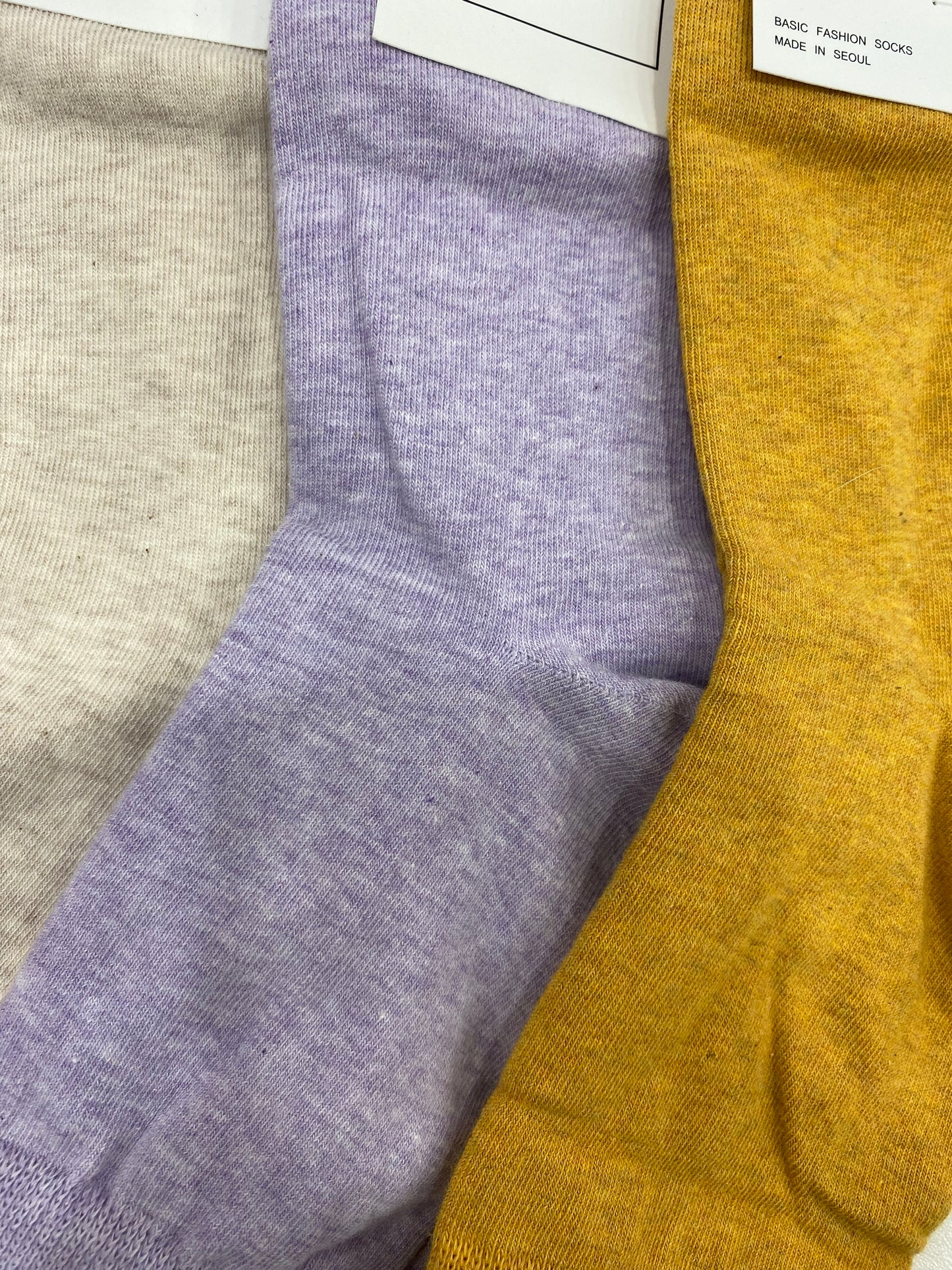 [Kozy House] Combed Cotton Casual Basic Fashion Socks Women Size 2-8