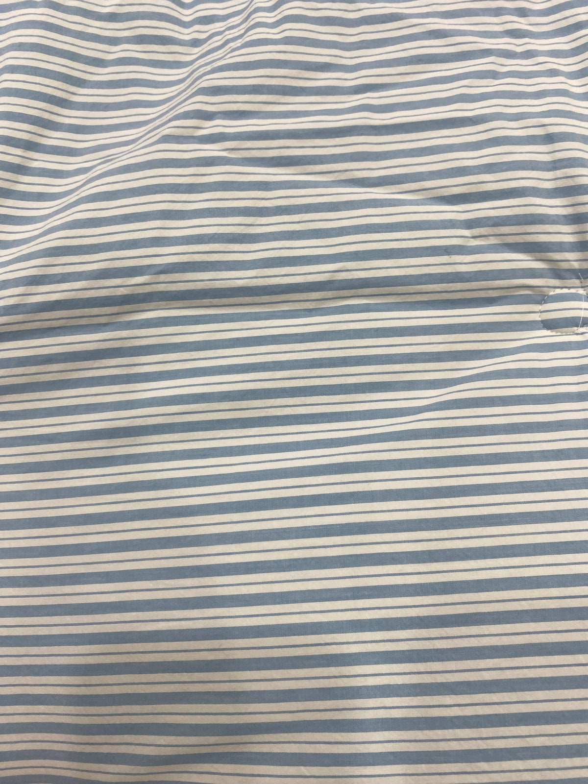 [Kozy House] Korean 60s Bio-Washed Cotton Comforter – Blue Stripe | Queen