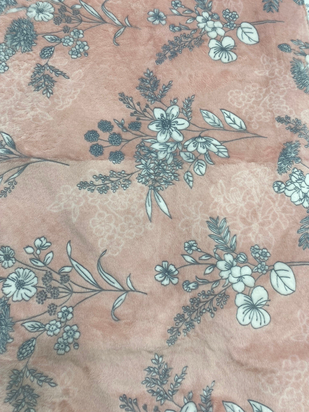 [Kozy House] Anne Floral Microfibre 5mm 3D Burn-Out Korean Winter Comforter Set