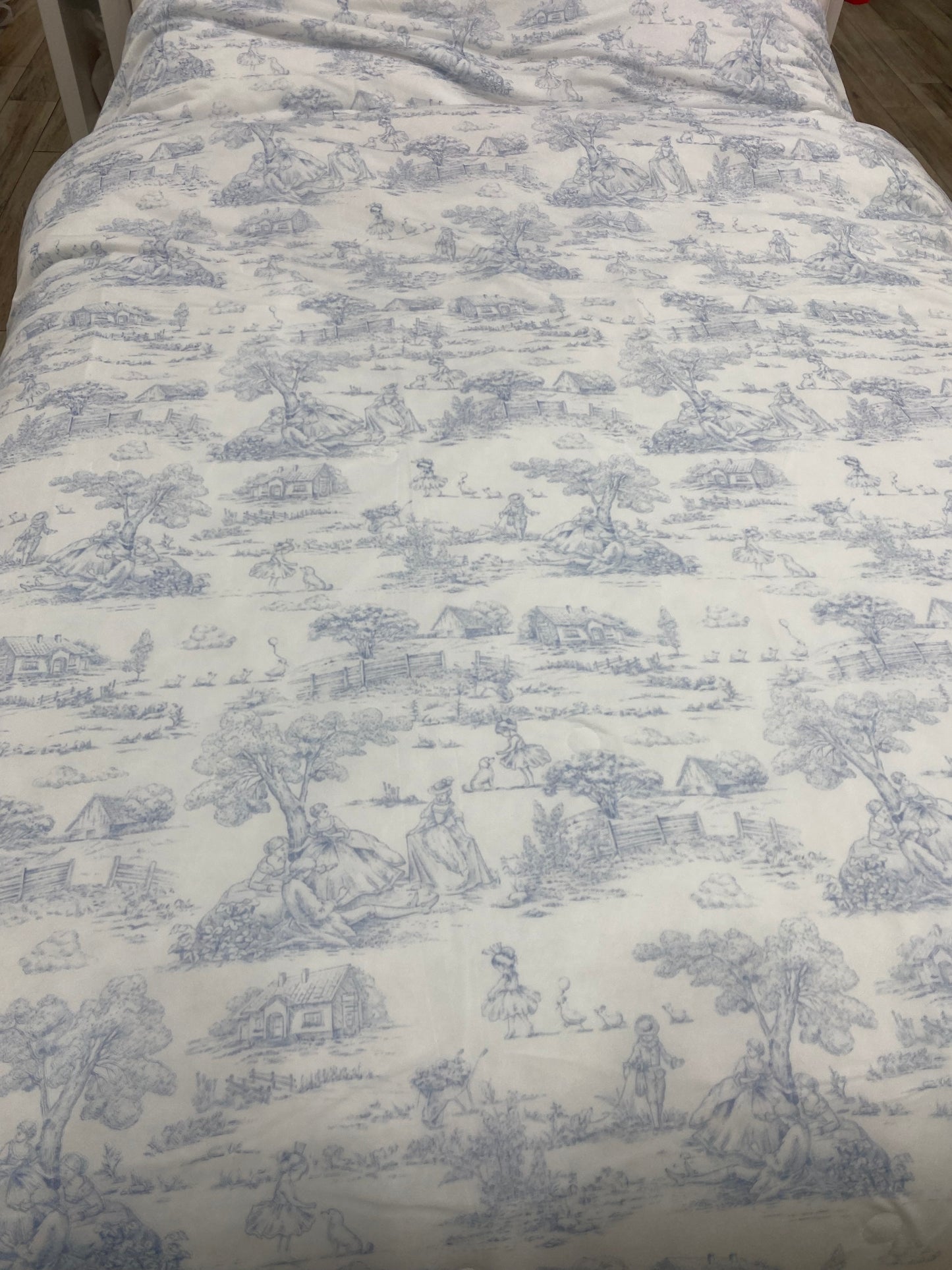 [Kozy House] Toile de Jouy Ice Cool Korean Blanket - Q