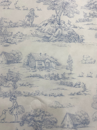 [Kozy House] Toile de Jouy Ice Cool Korean Blanket - Q