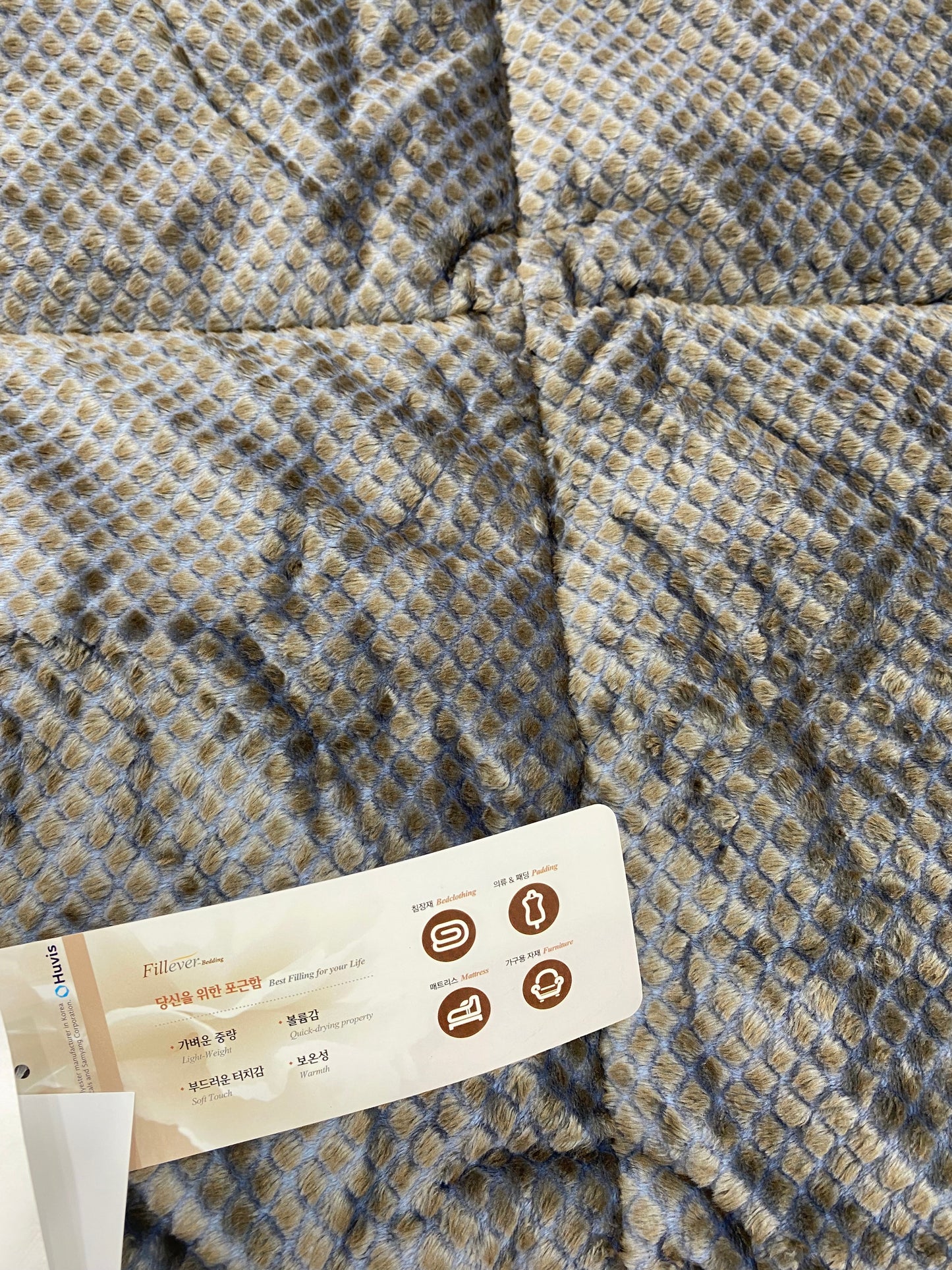 [Kozy House] Korean Fleece Microfibre Winter Blanket - Square Pattern Q