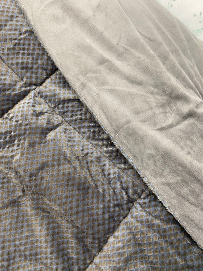 [Kozy House] Korean Fleece Microfibre Winter Blanket - Square Pattern Q