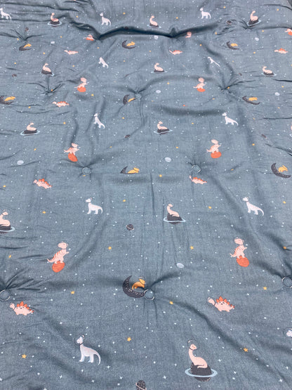 [Kozy House] Korean Kids 60s Modal Corn Fibre Blanket – Dinosaur Space