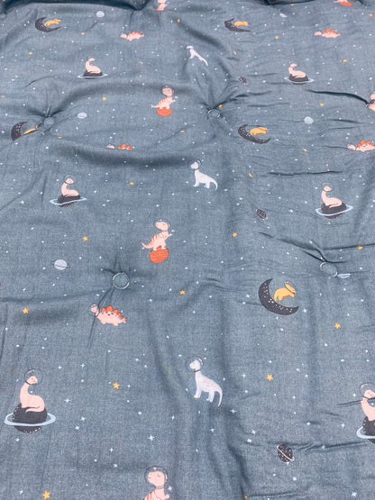 [Kozy House] Korean Kids 60s Modal Corn Fibre Blanket – Dinosaur Space