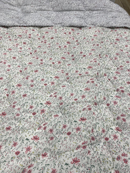Korean MicroModal Floral Comforter – All Season Q/K 220 × 240cm