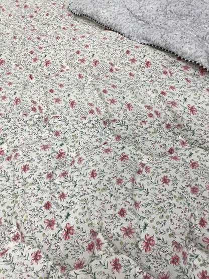 Korean MicroModal Floral Comforter – All Season Q/K 220 × 240cm
