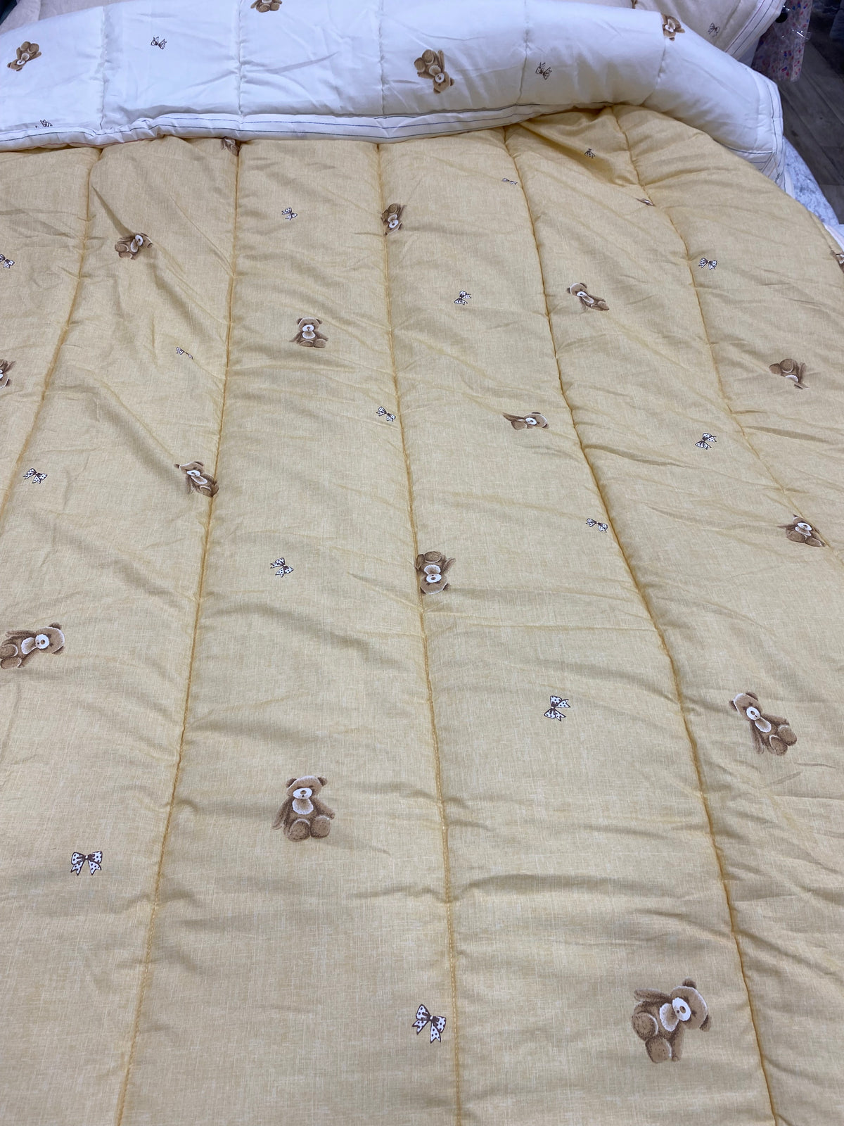 Kids Teddy Bear Semi-Microfiber Korean Comforter – Single Size