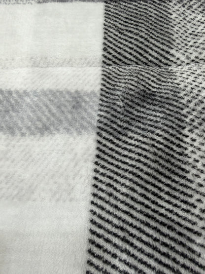 Korean Microfibre Winter Comforter – Grey Check | Single Size