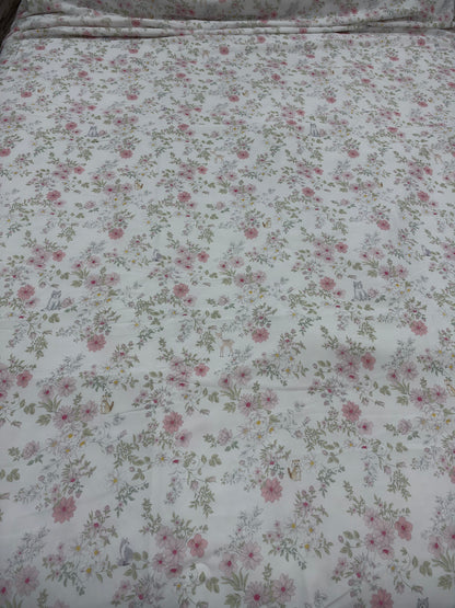 Korean Ice Cool Summer Blanket – Floral and Woodland Animals