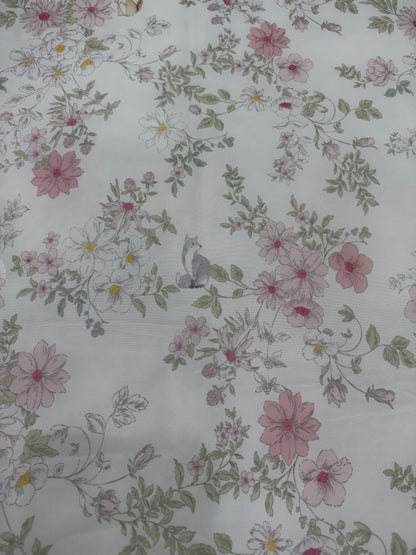 Korean Ice Cool Summer Blanket – Floral and Woodland Animals