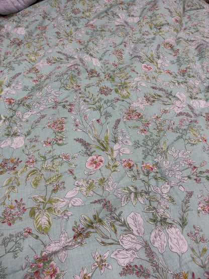 Arangju Korean Cotton Floral Comforter – Peach Coral