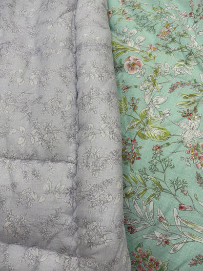 Arangju Korean Cotton Floral Comforter – Peach Coral