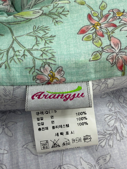 Arangju Korean Cotton Floral Comforter – Peach Coral