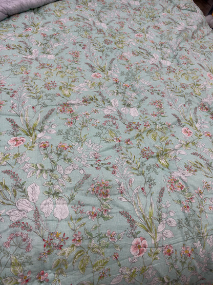 Arangju Korean Cotton Floral Comforter – Peach Coral