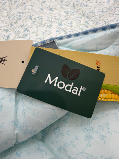 Korean 100% Modal Floral Comforter with Corn Fibre Polarfil Filling