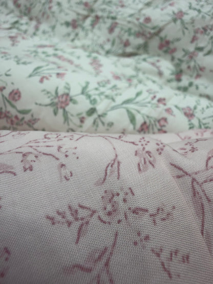 Korean 100% Modal Floral Comforter with Corn Fibre Polarfil Filling