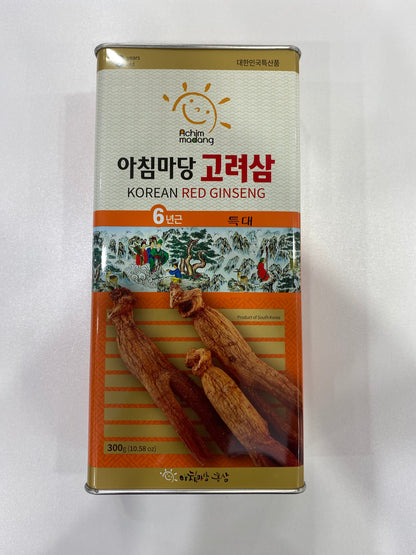 Achimmadang 6 year old Red ginseng can 300g Very big size (8~10 root)