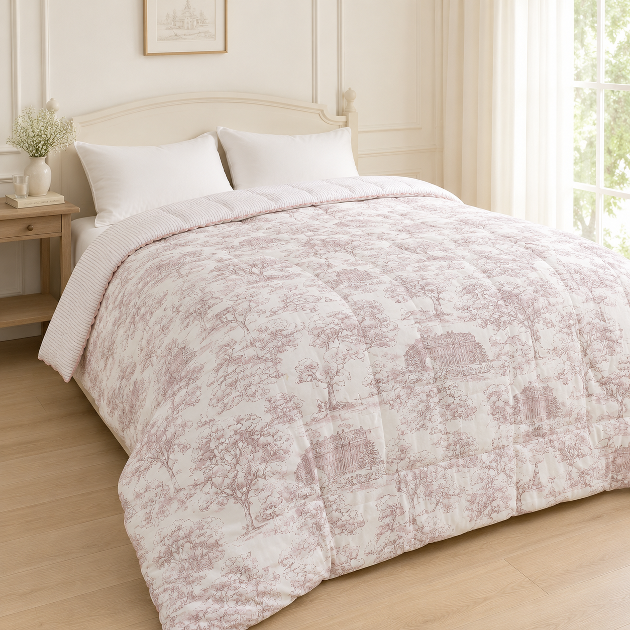 TENCEL™ Modal Toile de Jouy Korean Blanket Comforter