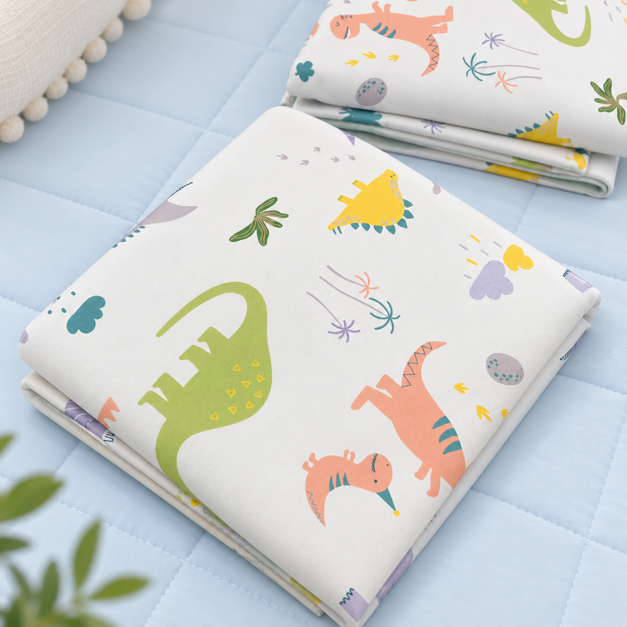 [Kozy House] Korean Ice Cooling Blanket Dinosaur Summer Blanket